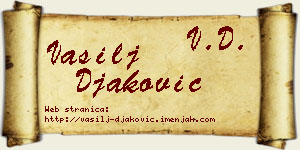 Vasilj Đaković vizit kartica